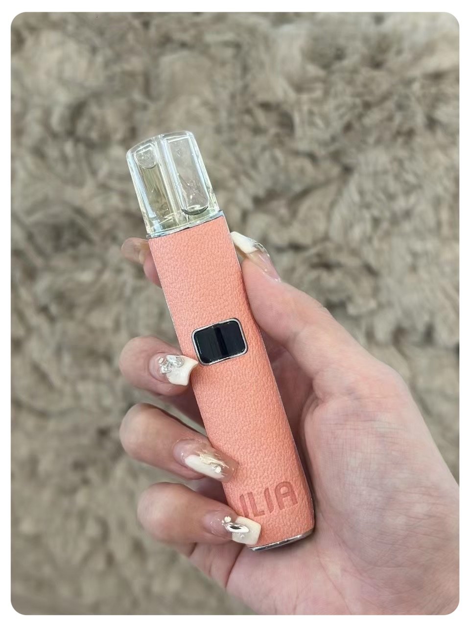 粉色|ILIA煙桿 哩亞電子煙霧化桿 布紋款 換彈式設計 #台灣現貨#