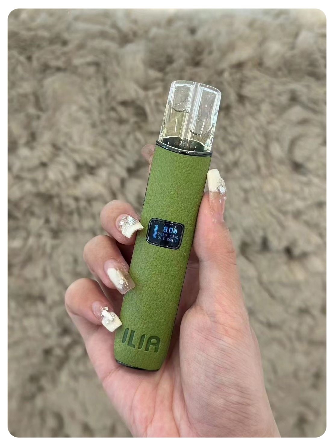 綠色|ILIA電子煙主機 革調系列新布紋款 適配1代煙彈 #售後保障#