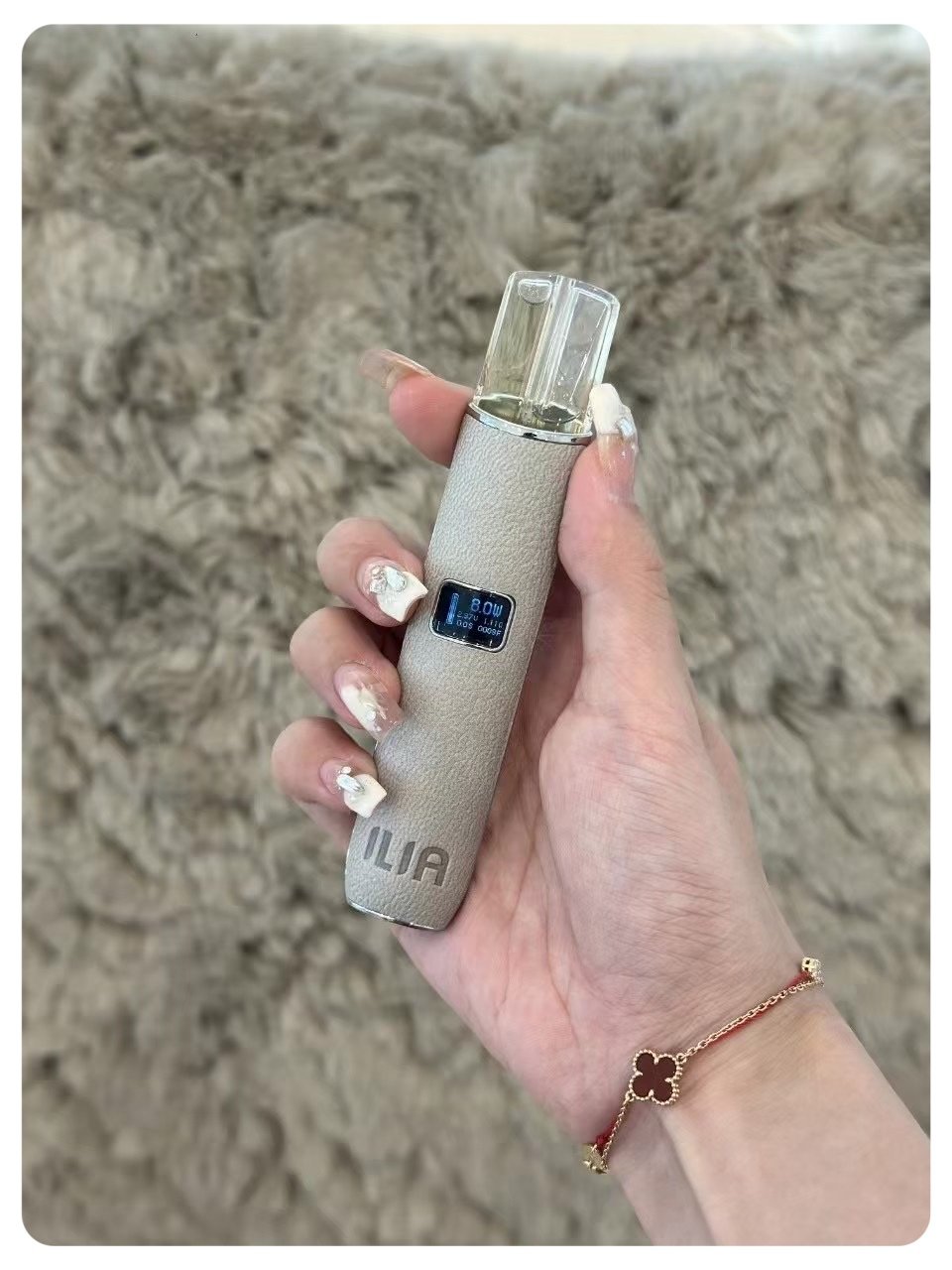 灰色|哩亞主機 ILIA革調系列布紋煙桿 通配各式一代彈 #熱銷推薦#